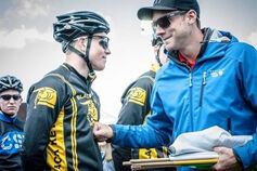 Chapmen "CT" Blackwell is pictured with The Black Key Bulls Little 500 team.
